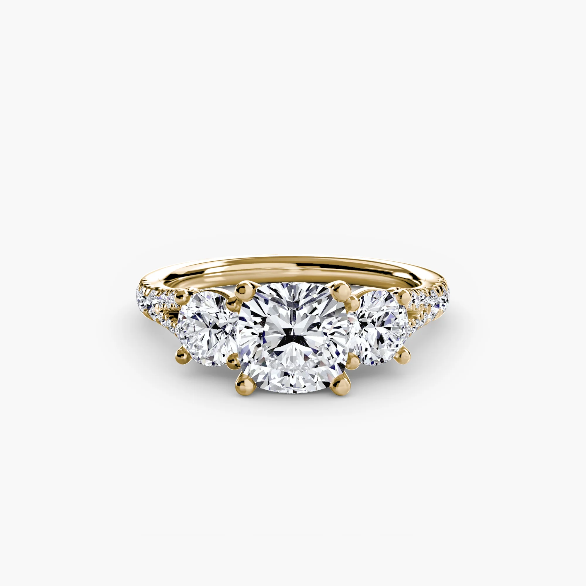 Three-Stone with Pavé Band 3 - Image 74