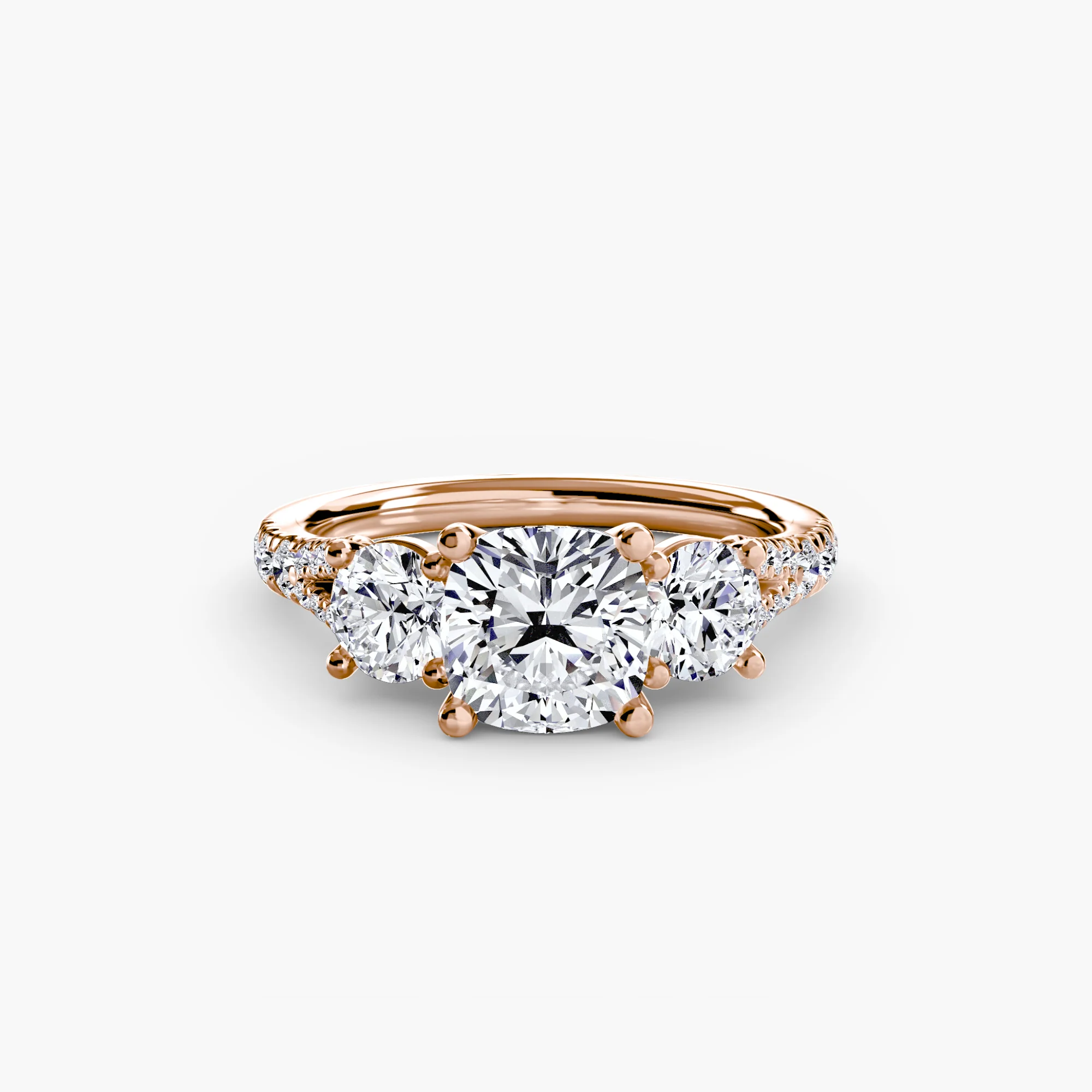 Three-Stone with Pavé Band 3 - Image 84