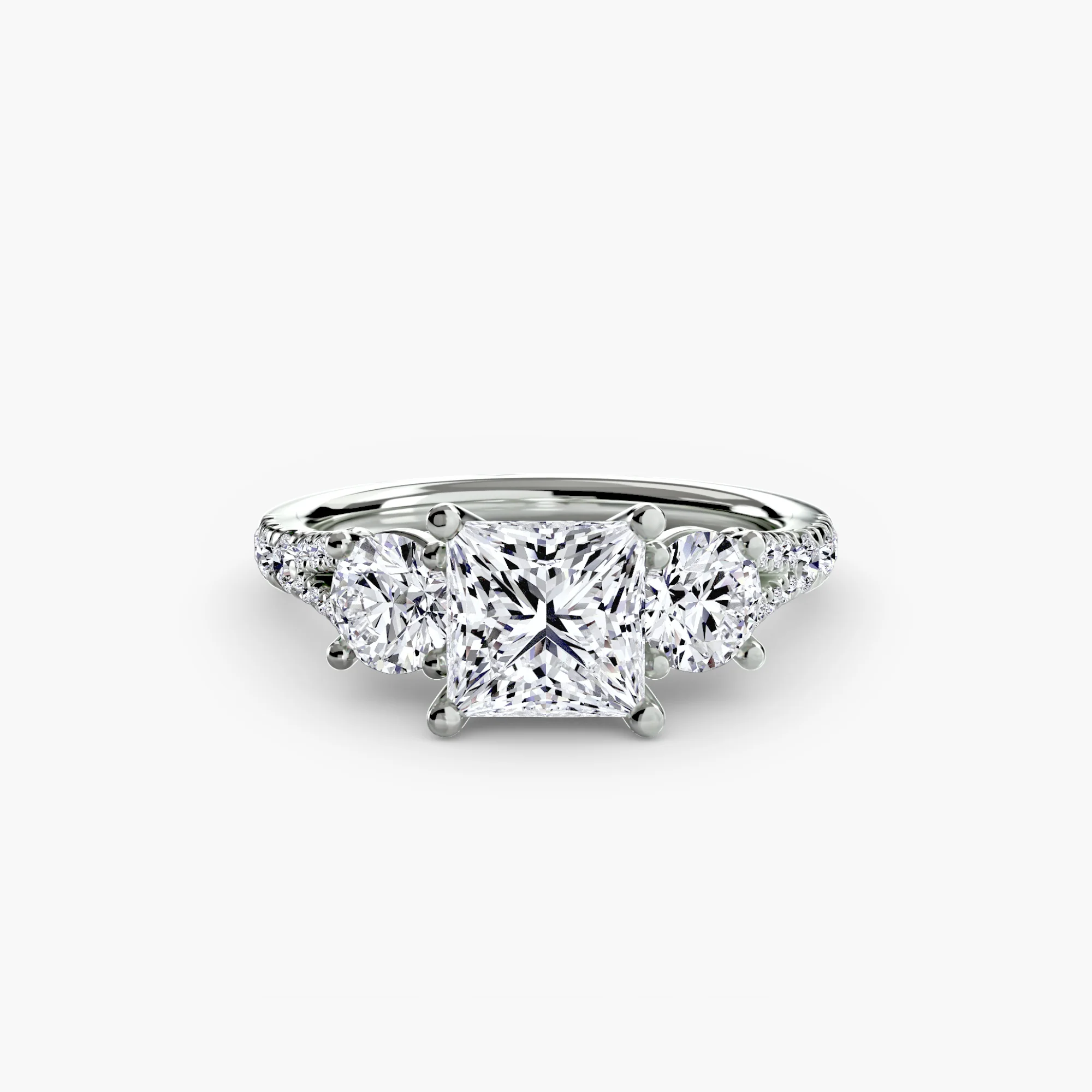 Three-Stone with Pavé Band 3 - Image 93