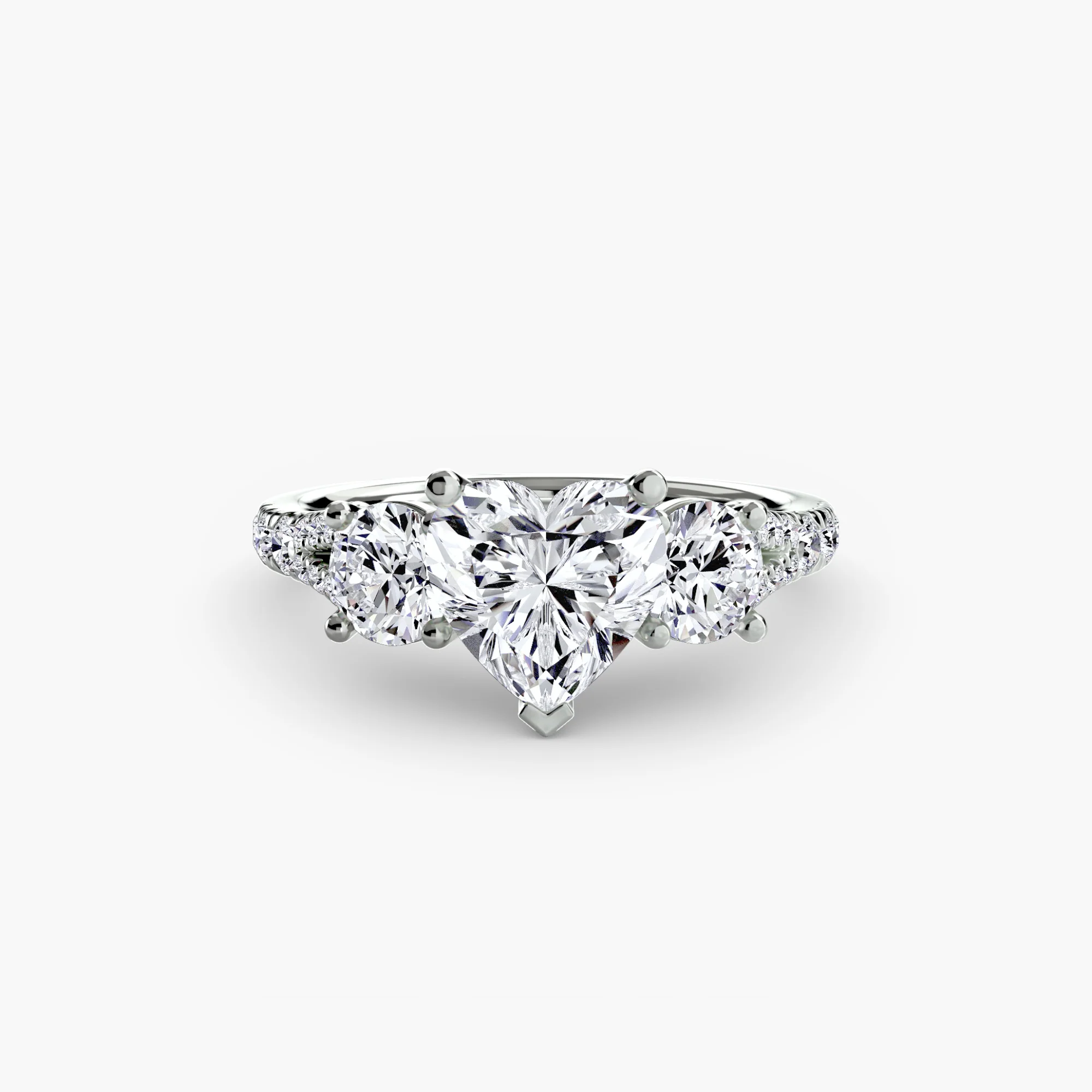 Three-Stone with Pavé Band 3 - Image 98