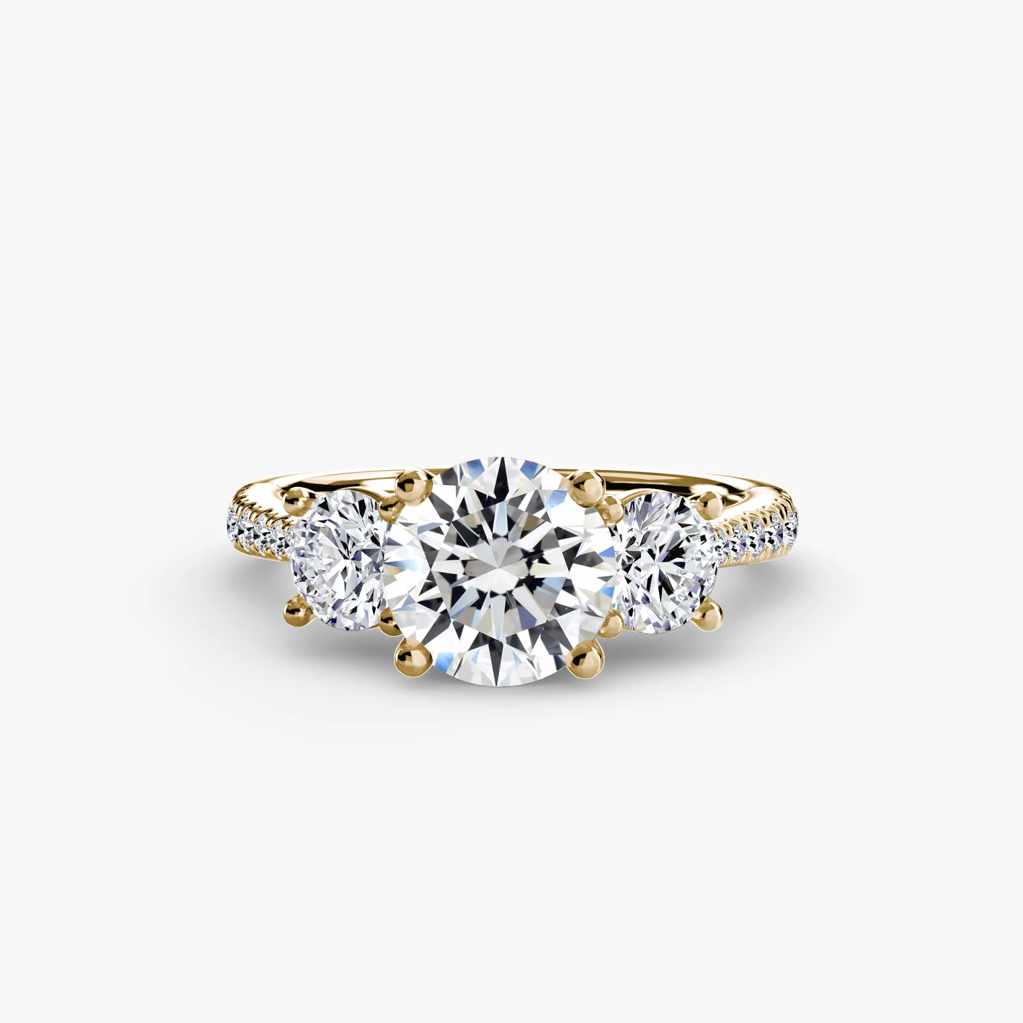 Three-Stone with Pavé Band - Image 42