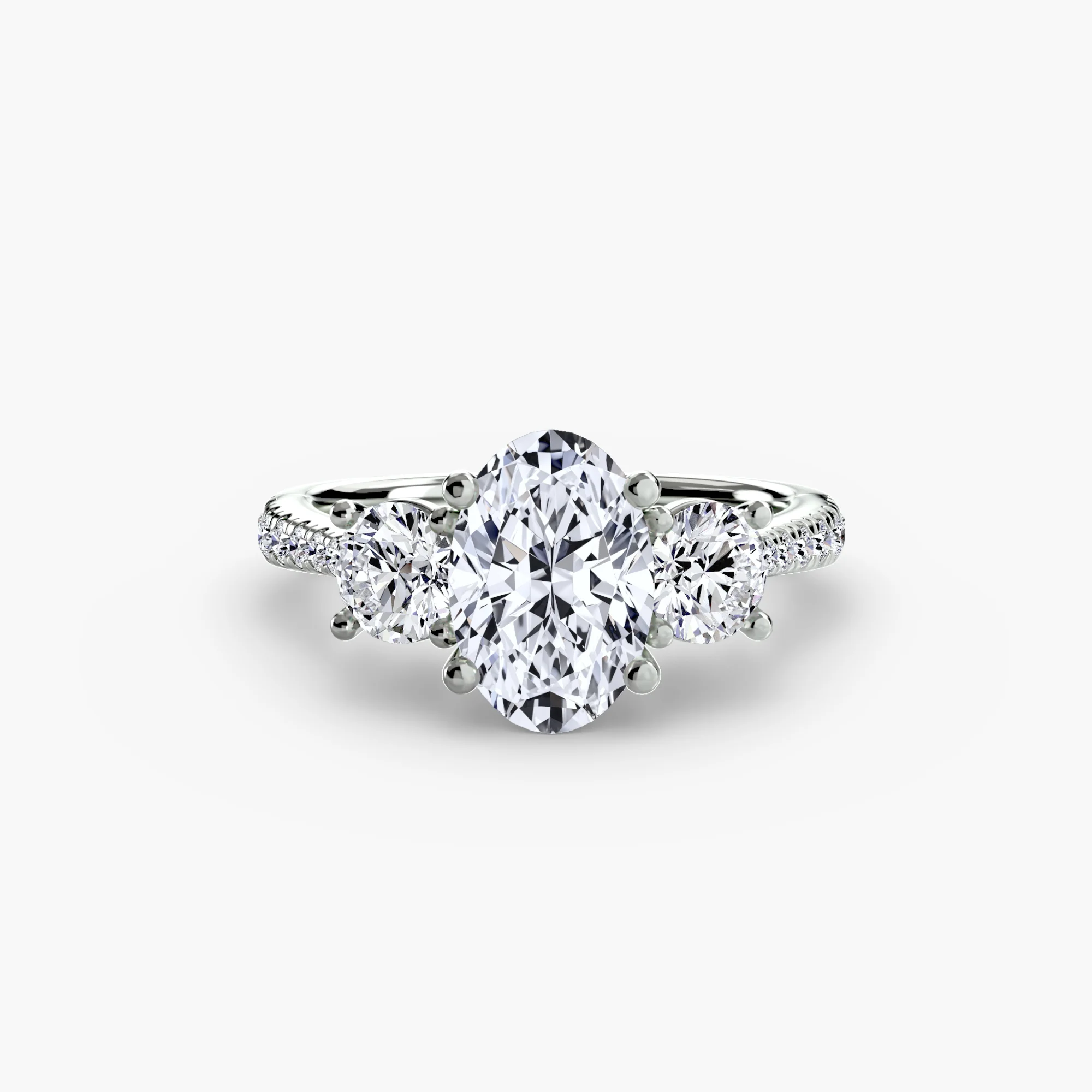 Three-Stone with Pavé Band - Image 5