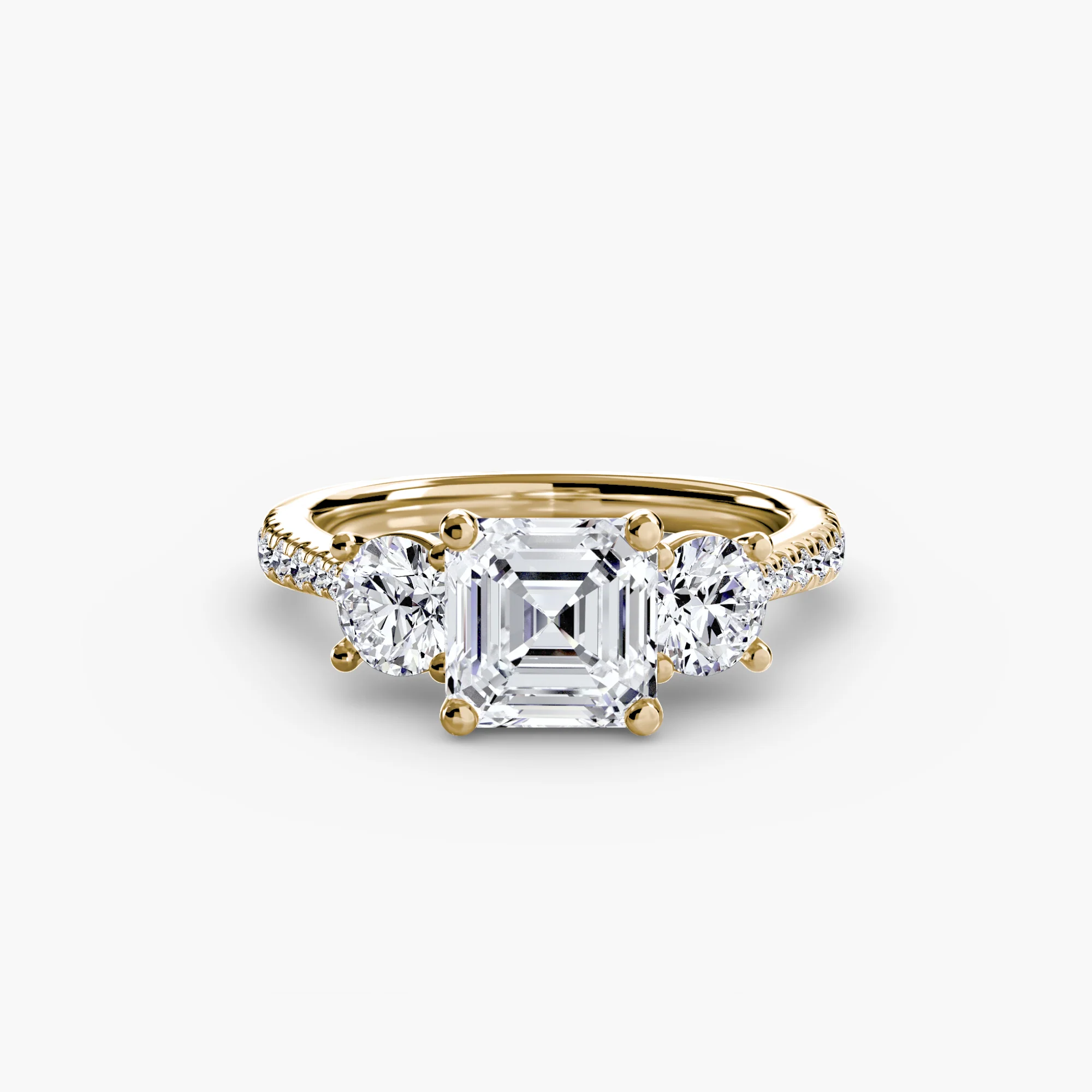 Three-Stone with Pavé Band - Image 50
