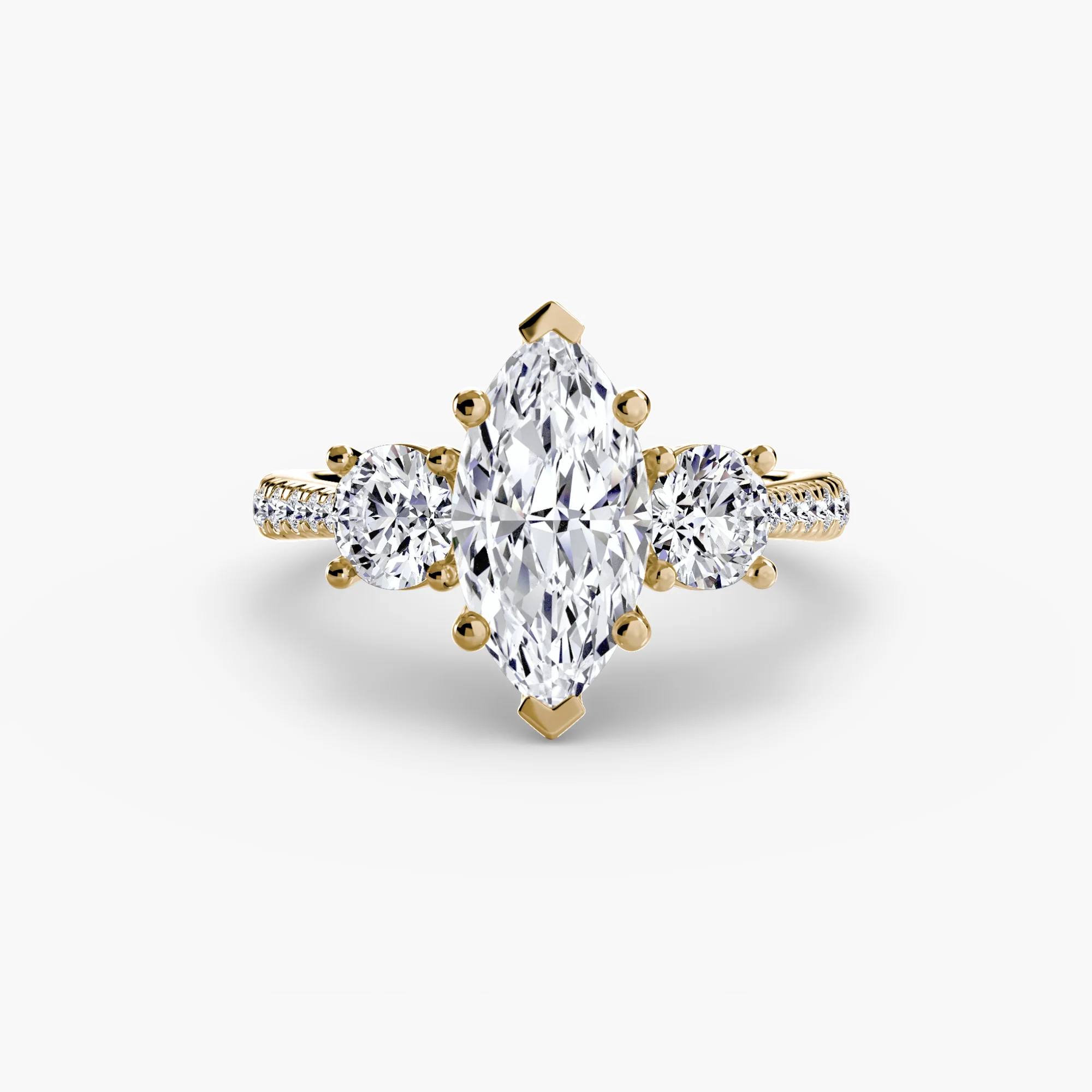 Three-Stone with Pavé Band - Image 51