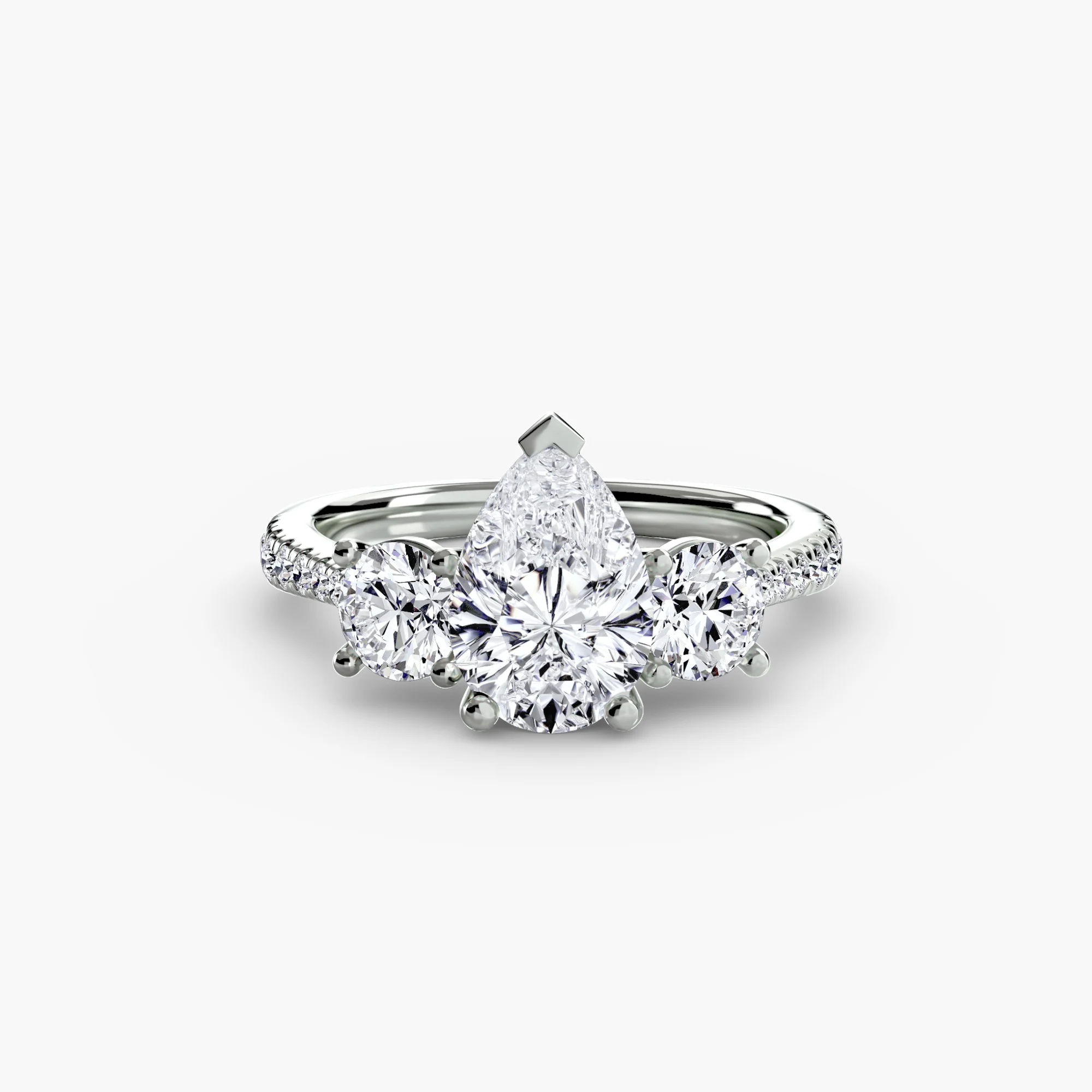 Three-Stone with Pavé Band - Image 6