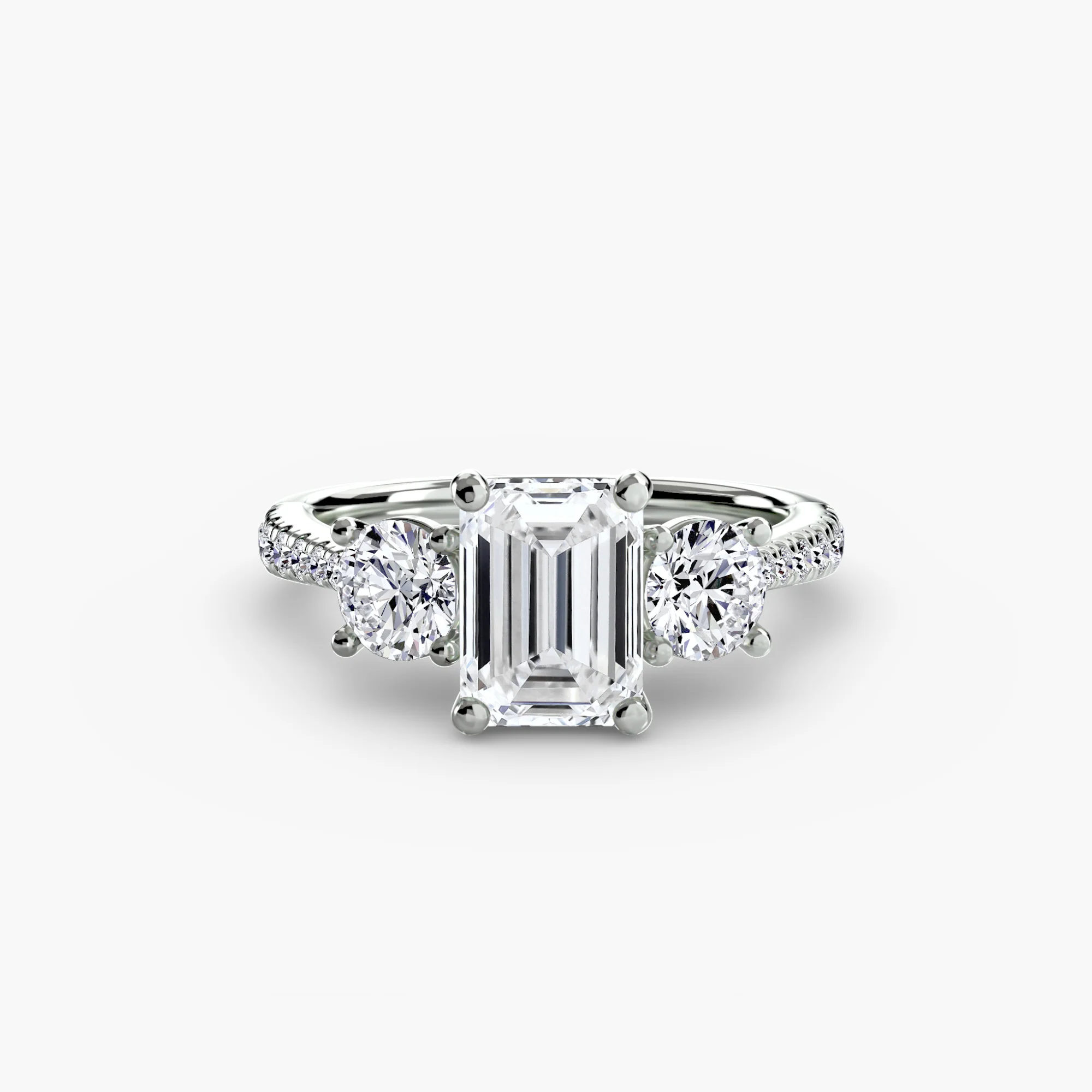 Three-Stone with Pavé Band - Image 7