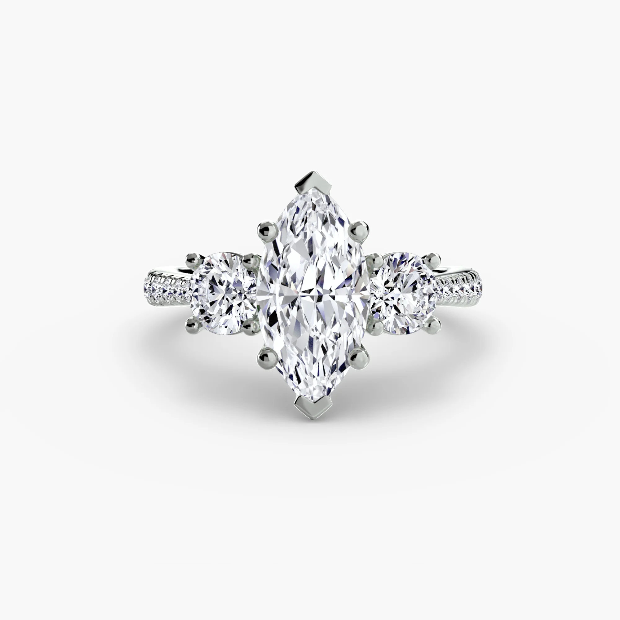 Three-Stone with Pavé Band - Image 71