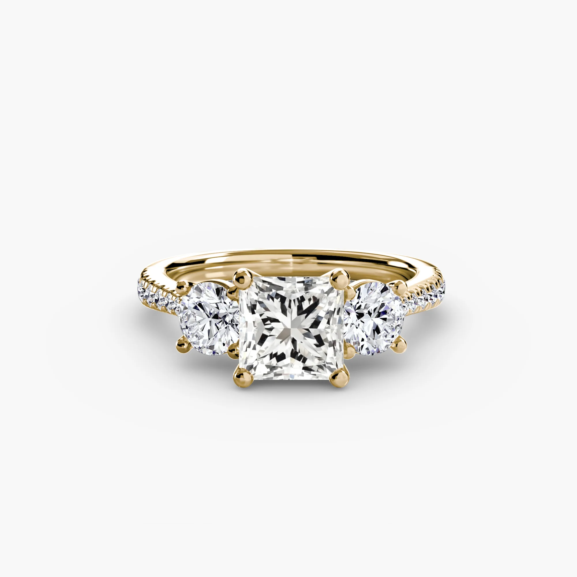 Three-Stone with Pavé Band - Image 73