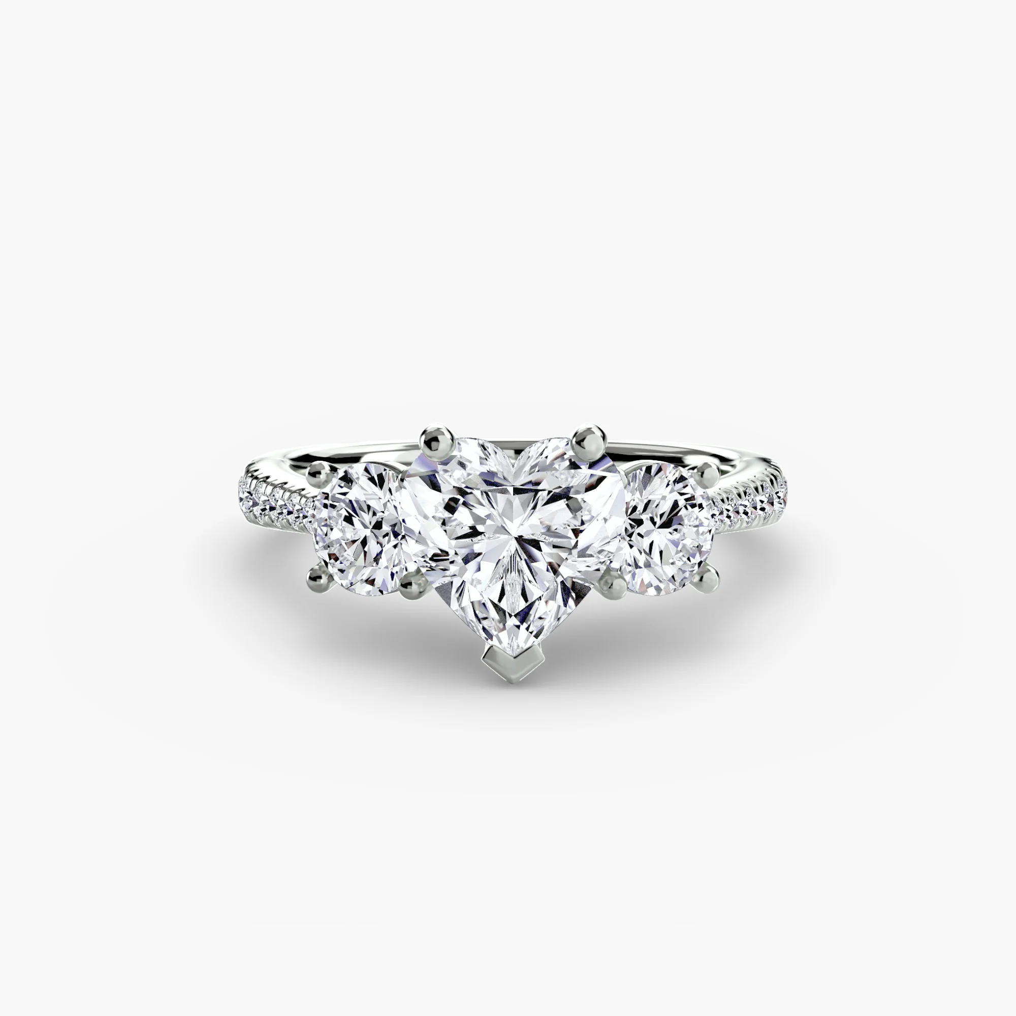 Three-Stone with Pavé Band - Image 8