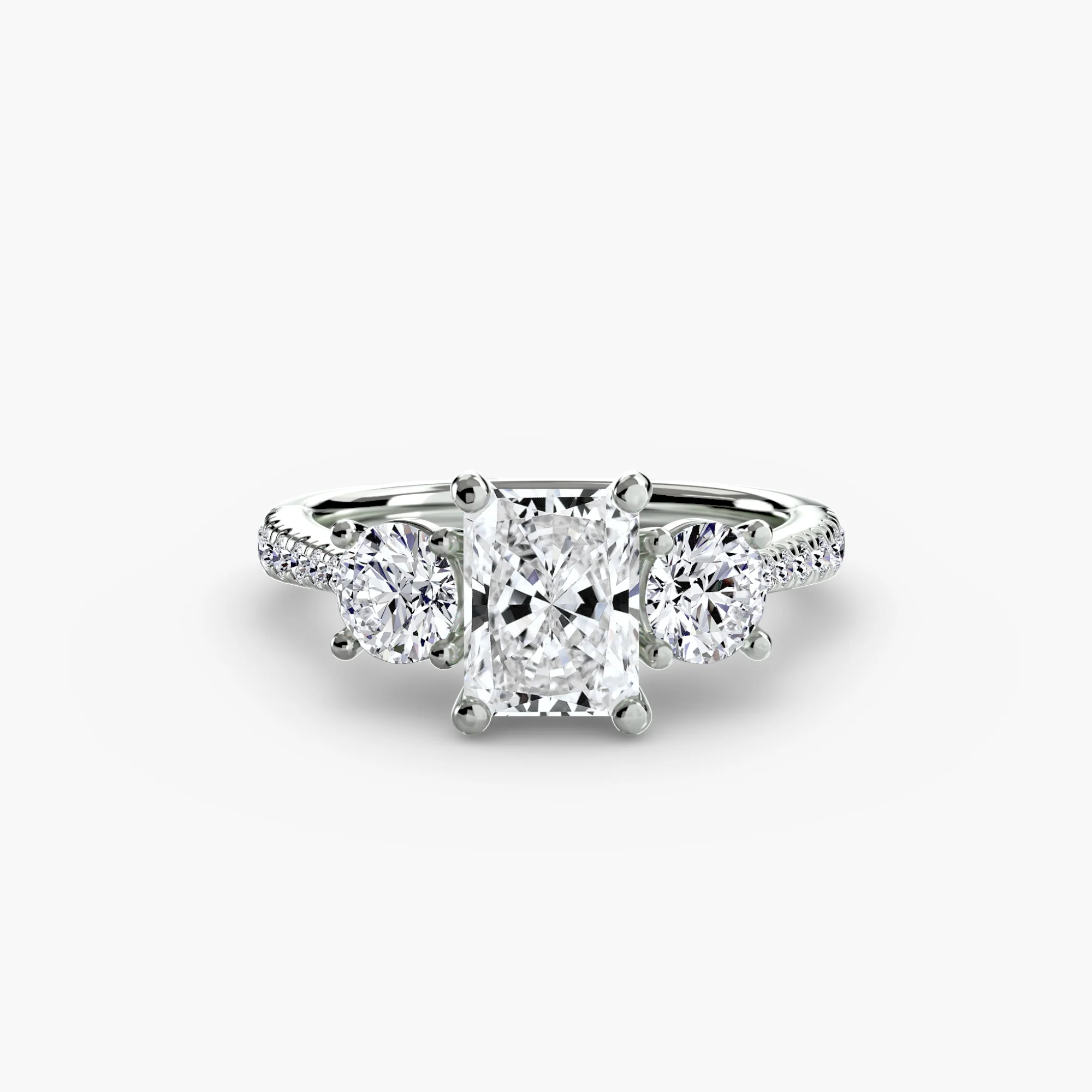 Three-Stone with Pavé Band - Image 9