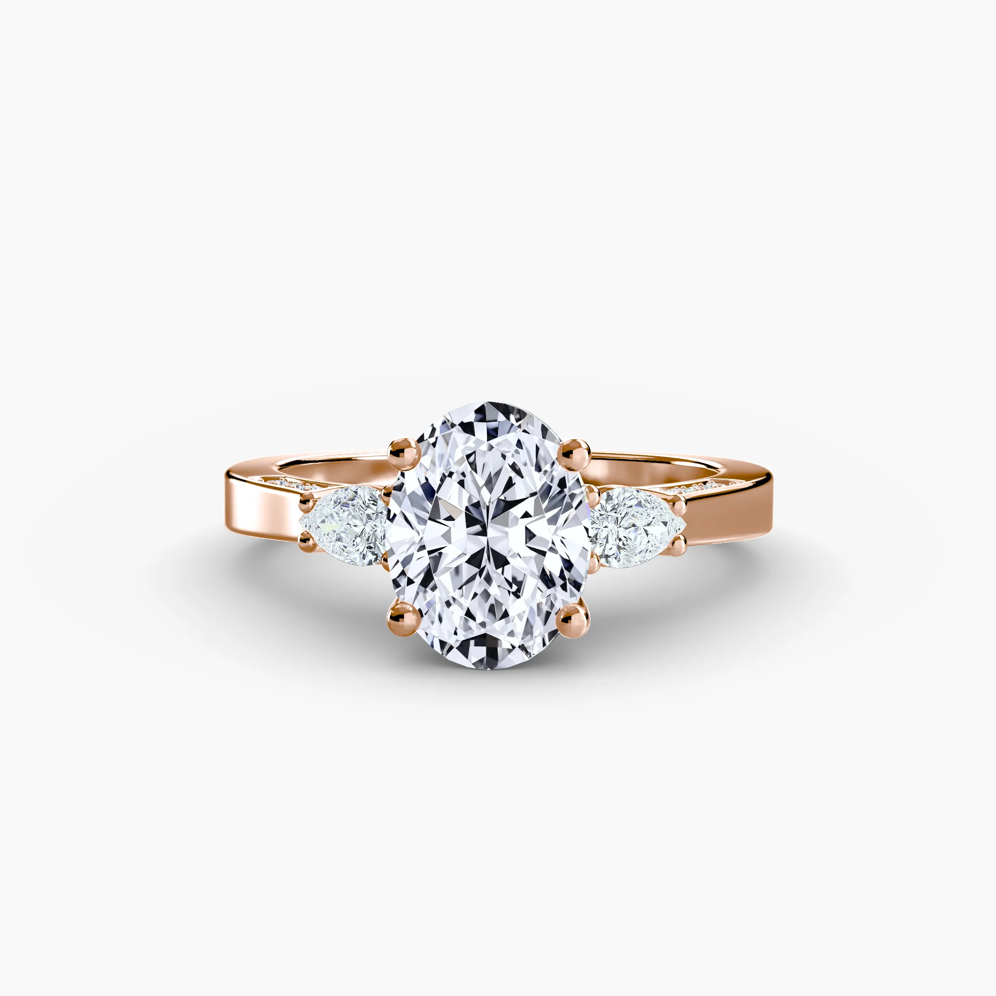 Three Stone with Pavé Shoulders - Image 10